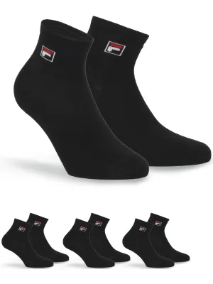 Șosete FILA QUARTER 3-PACK F9303 BLACK