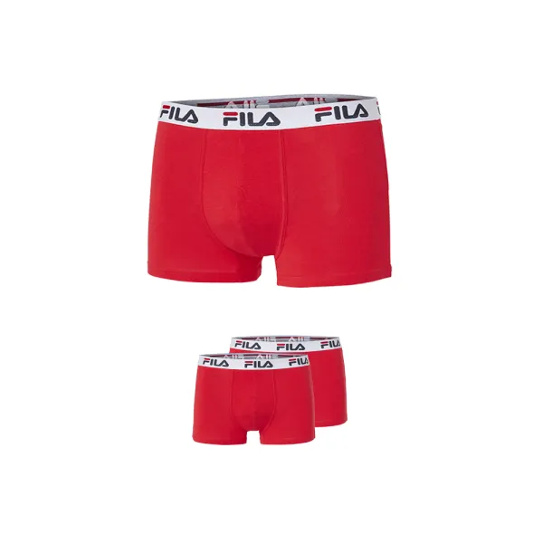  Boxeri pentru bărbați FILA MAN BOXER 2-PACK FU5016/2 RED 