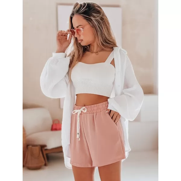  Pantaloni scurți pentru doamne DSTREET HOT VIBE SY0443 ROZ 