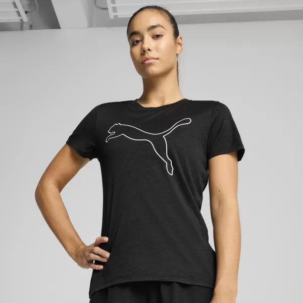  Cămaşă PUMA TAD ESSENTIAL W HEATHER TEE 525893_01 PUMA BLACK HEATHER 