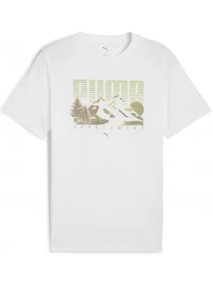 Tricou bărbătesc PUMA GRAPHICS MOUNTAIN TEE 684828_02 PUMA ALB