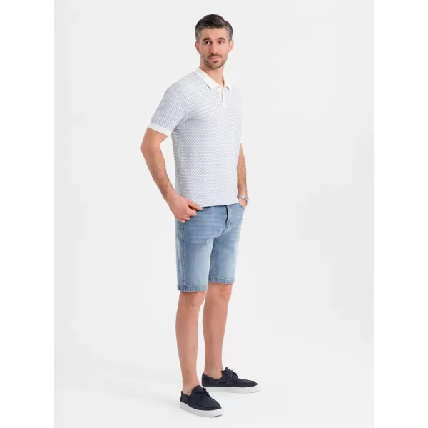  Pantaloni scurţi OMBRE OM-SRDS-0171 ALBASTRU DESCHIS 