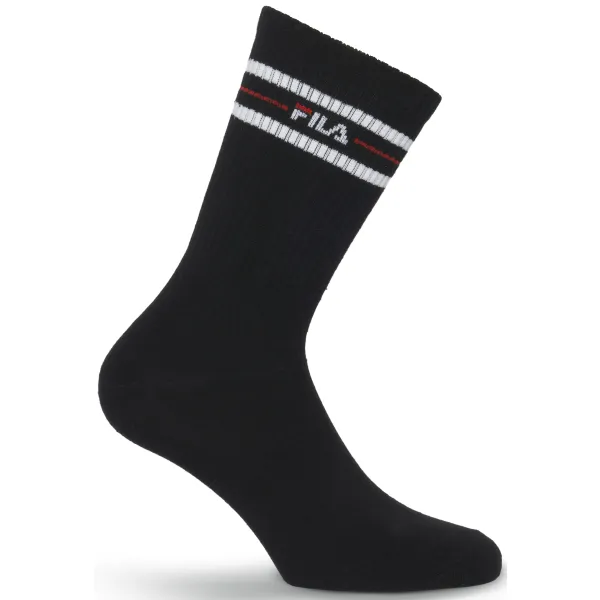  Șosete pentru bărbați FILA NORMAL 3-PACK F9092 BLACK 