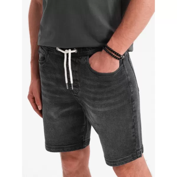  Pantaloni scurți pentru bărbați OMBRE OM-SRDS-0192 NEGRU 