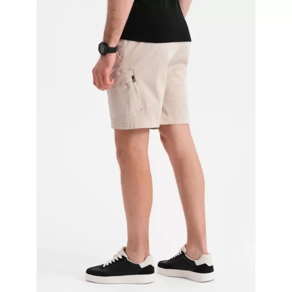  Pantaloni scurți pentru bărbați OMBRE OM-SRCG-0194 CREMĂ 