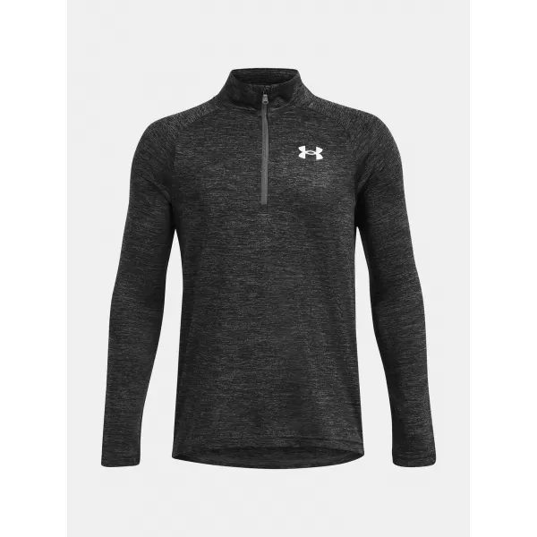  Tricou băieți UNDER ARMOUR TECH 2.0 1/2 ZIP 1363286-026 GRI 