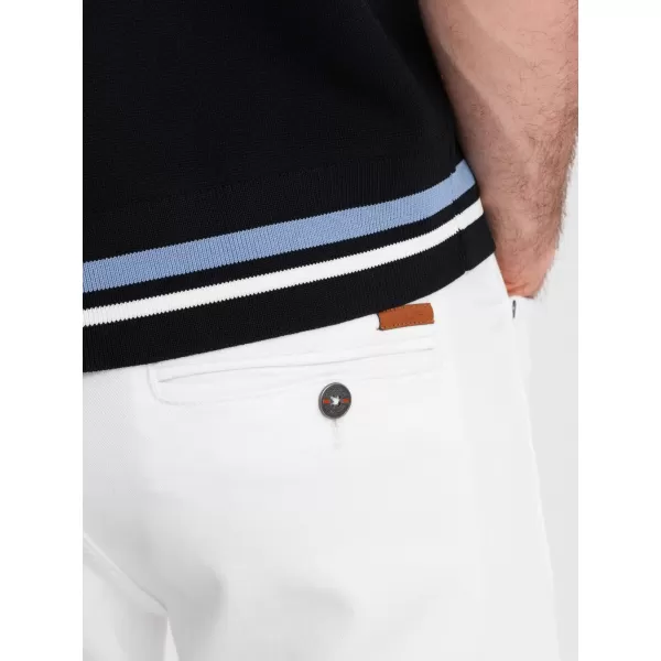  Pantaloni scurți pentru bărbați OMBRE OM-SRDS-0162 ALB 