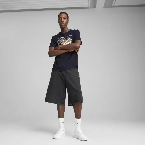  Tricou bărbătesc PUMA GRAPHICS SNEAKER TEE 684830_16 NOUA NAVĂ 
