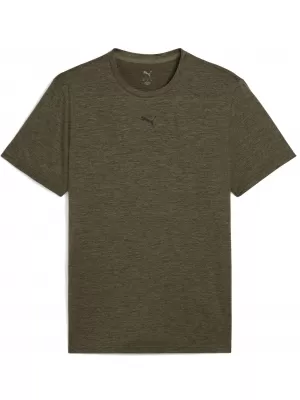 Tricou bărbătesc PUMA ESSENTIALS HEATHER CAT TEE 525920_81 LOBEN GREEN HEATHER
