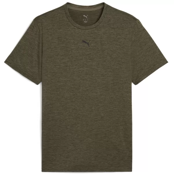  Tricou bărbătesc PUMA ESSENTIALS HEATHER CAT TEE 525920_81 LOBEN GREEN HEATHER 