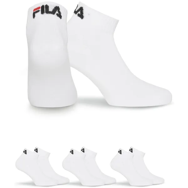  Șosete FILA QUARTER 3-PACK F9300 WHITE 