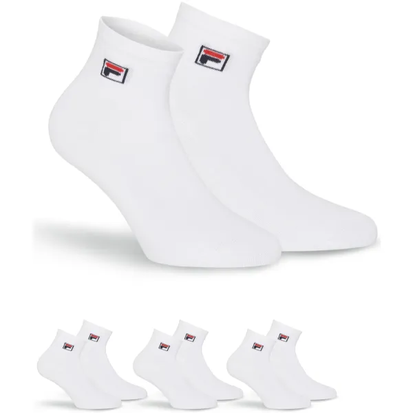  Șosete FILA QUARTER 3-PACK F9303 WHITE 