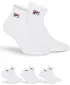 Șosete FILA QUARTER 3-PACK F9303 WHITE
