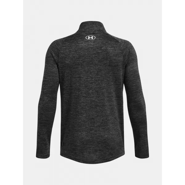  Tricou băieți UNDER ARMOUR TECH 2.0 1/2 ZIP 1363286-026 GRI 