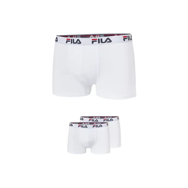  Boxeri pentru bărbați FILA MAN BOXER 2-PACK FU5016/2 WHITE 