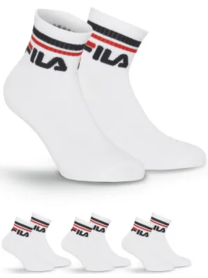 Șosete FILA QUARTER 3-PACK F9398 WHITE