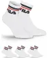Șosete FILA QUARTER 3-PACK F9398 WHITE