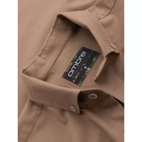  Cămaşă OMBRE OM-SHCS-0134 MARO DESCHIS 