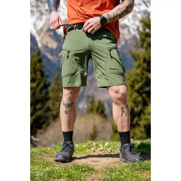  Pantaloni scurți pentru bărbați în aer liber norblanc nbspm8192 Green Day Nordblanc 