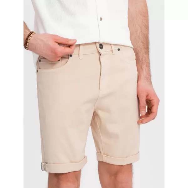 Pantaloni scurţi OMBRE OM-SRDS-0162 CREMĂ 