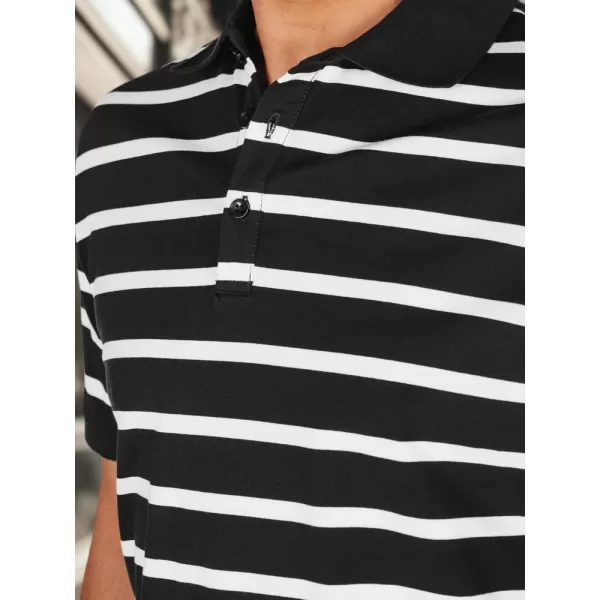  Mens t -thirt cu guler DSTREET PX0636 NEGRU 
