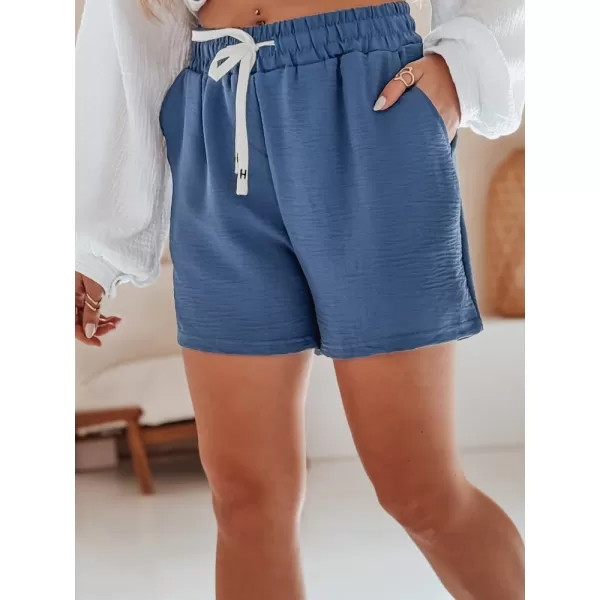  Pantaloni scurți pentru doamne DSTREET HOT VIBE SY0440 ALBASTRU 