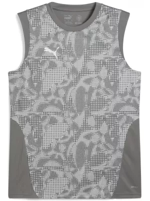 Jersey pentru bărbați PUMA TEAMCUP TRAINING SL JERSEY 659168_13 FLAT MEDIUM GRAY/ SILVER PLAT MEDIU MEDIU/PUMA