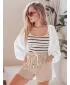 Pantaloni scurți pentru doamne DSTREET NOT TOMORROW SY0447 KAKI