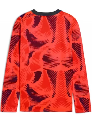 Jersey pentru copii PUMA TEAMTARGET GK LS JERSEY JR 706521_01 NRGY RED / NRGY RED / PUMA WHITE