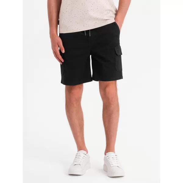  Pantaloni scurți pentru bărbați OMBRE OM-SRCG-0190 NEGRU 