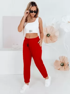 Pantaloni pentru doamne DSTREET MADMAX UY1428 ROŞU