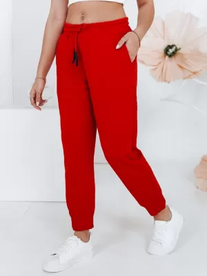 Pantaloni pentru doamne DSTREET MADMAX UY1428 ROŞU