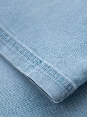 Pantaloni scurți pentru bărbați OMBRE OM-SRDS-0192 ALBASTRU DESCHIS
