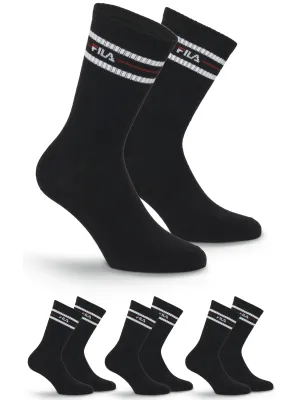 Șosete pentru bărbați FILA NORMAL 3-PACK F9092 BLACK