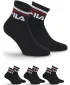 Șosete FILA QUARTER 3-PACK F9398 BLACK
