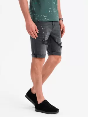 Pantaloni scurţi OMBRE OM-SRDS-0186 GRI