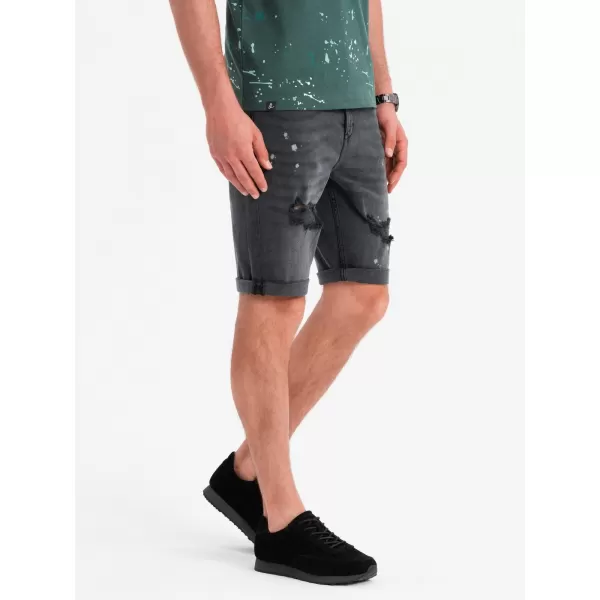  Pantaloni scurţi OMBRE OM-SRDS-0186 GRI 