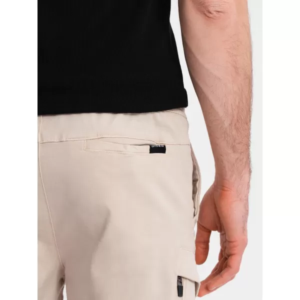  Pantaloni scurți pentru bărbați OMBRE OM-SRCG-0194 CREMĂ 