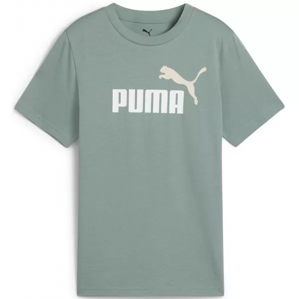  Tricou pentru copii PUMA ESS 2 COLOR NO.1 LOGO TEE 685778_30 LUNA VERDE 