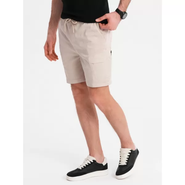  Pantaloni scurți pentru bărbați OMBRE OM-SRCG-0194 CREMĂ 