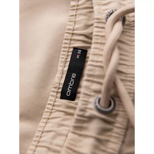  Pantaloni scurți pentru bărbați OMBRE OM-SRCG-0190 BEJ 