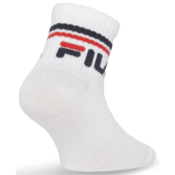  Șosete FILA JUNIOR QUARTE 3-PACK F8338 WHITE 
