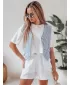 Pantaloni scurți pentru doamne DSTREET OWN STYLE SY0456 ALB
