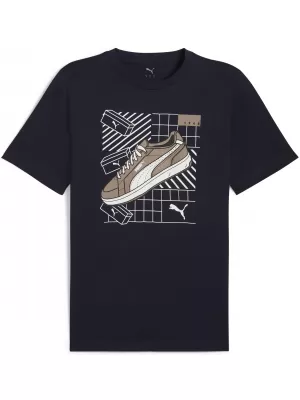 Tricou bărbătesc PUMA GRAPHICS SNEAKER TEE 684830_16 NOUA NAVĂ