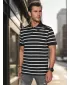 Mens t -thirt cu guler DSTREET PX0636 NEGRU