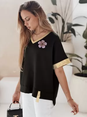 Cămaşă DSTREET SHINE LOVE UY2912 NEGRU