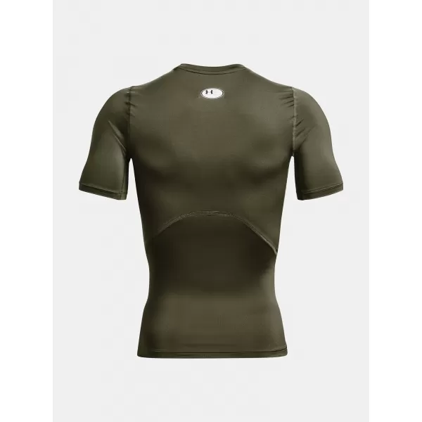  Tricou pentru bărbați UNDER ARMOUR HG ARMOUR COMP SS 1361518-390 VERDE 