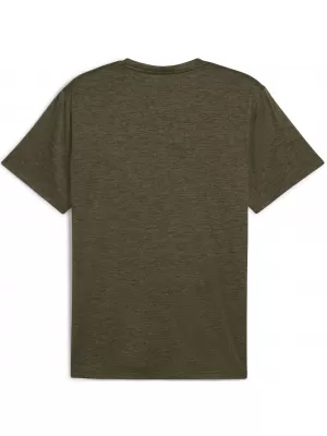 Tricou bărbătesc PUMA ESSENTIALS HEATHER CAT TEE 525920_81 LOBEN GREEN HEATHER