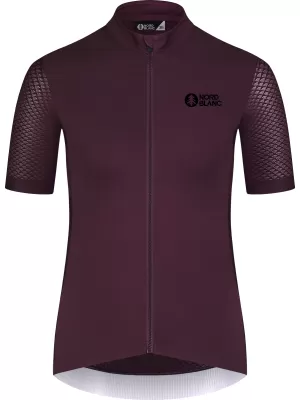 Jersey pentru ciclism pentru doamne NORDBLANC MILE NBSLF8216 PURPURIU ÎNCHIS