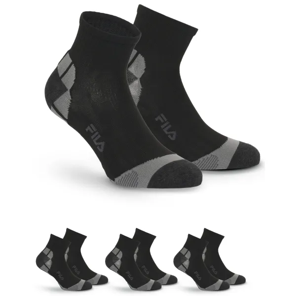  Șosete FILA MULTISPORT 3-PACK F1615 BLACK 